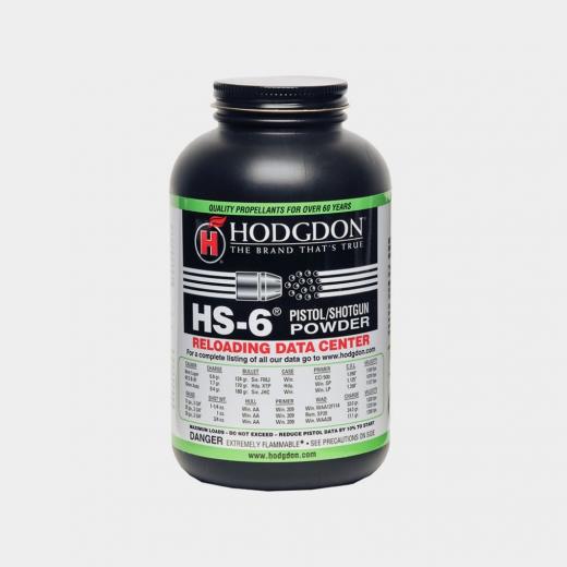 Hodgdon HS-6 Pólvora Datos de Cargas