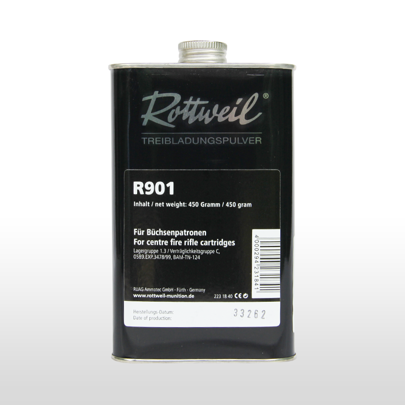 Rottweil R 901 Pólvora Datos de Cargas