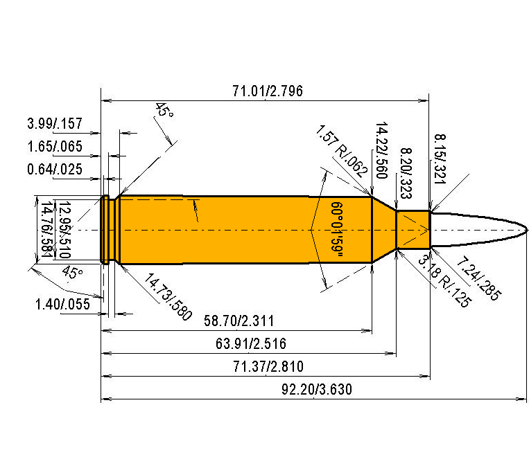 7.21 Firebird (Lazzeroni) Calibres Dimensiones y especificaciones técnicas