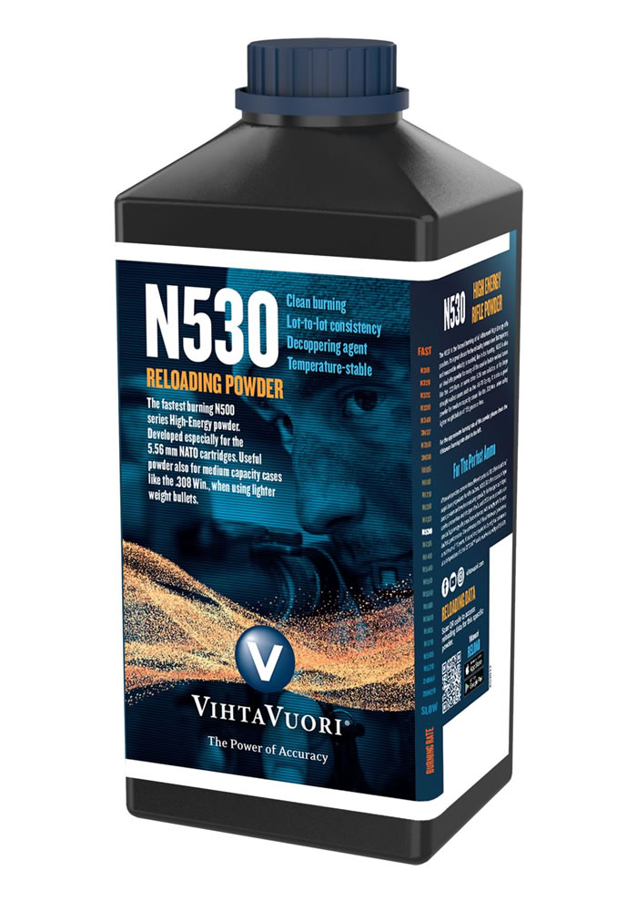 Vihtavuori N530 Pólvora Datos de Cargas