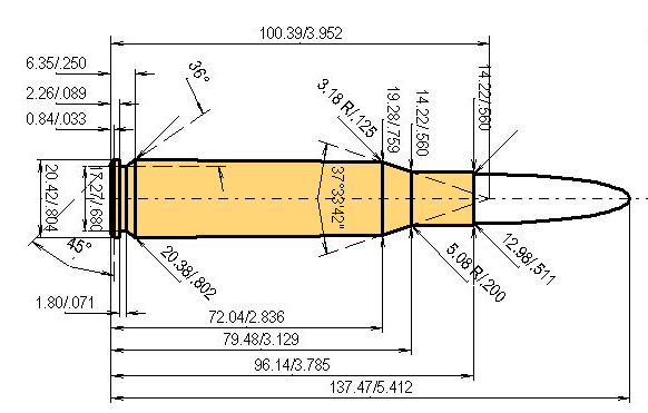 .510 DTC Calibres Dimensiones y especificaciones técnicas